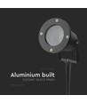 GU10 Gartenlampe mit Erdspieß - Aluminiumgehäuse, schwarz, IP65