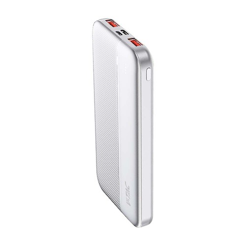10000mAh Powerbank, 22.5W - Ultra Slim, Aluminium, weiß, Fast Charger