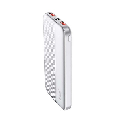 10000mAh Powerbank, 22.5W - Ultra Slim, Aluminium, weiß, Fast Charger