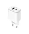 20W Travel Adapter mit PD und QC - Weiß, 1x PD Port, 1x QC Port