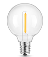 E14 1W LED Tropfenlampe - G40, Filament, Klarglas