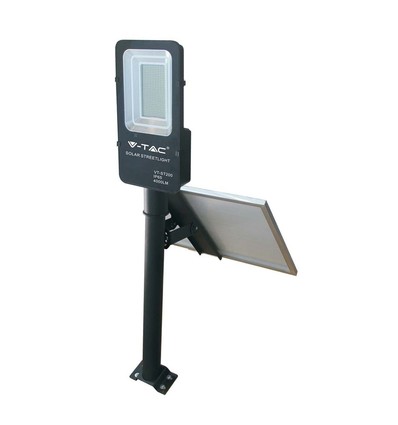 50W Solara LED Straßenleuchte mit Solarpanel - 4000lm, IP65, 4000K, inkl. Fernbedienung und Batterie