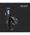 50W Solara LED Straßenleuchte mit Solarpanel - 4000lm, IP65, 4000K, inkl. Fernbedienung und Batterie