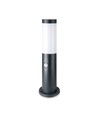 Pollerleuchte mit PIR-Sensor E27 - Edelstahlgehäuse (45 cm), Grau, IP44
