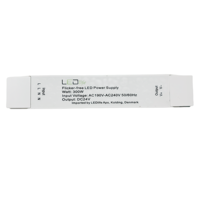 300W / 24V DC Netzteil - 12.5A, IP20 Innenbereich, Flicker free