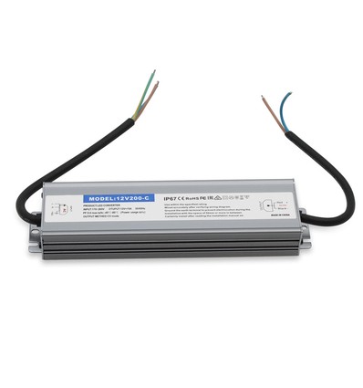 200W / 12V DC Netzteil - 16,6A, IP67 wasserdicht