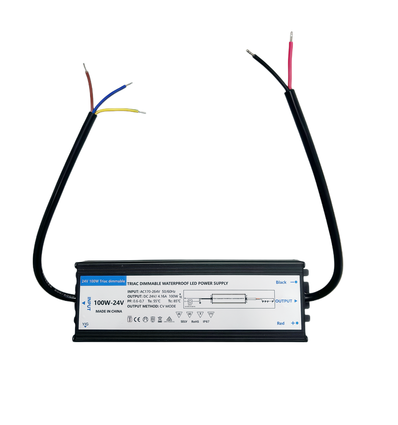 100W / 24V DC dimmbares Netzteil - 4.17A, IP67, Triac