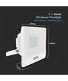 30W LED-Flutlicht mit Sensor - Weiß, Arbeitsleuchte, Samsung LED-Chip