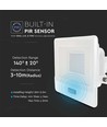 30W LED-Flutlicht mit Sensor - Weiß, Arbeitsleuchte, Samsung LED-Chip