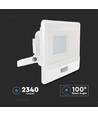 30W LED-Flutlicht mit Sensor - Weiß, Arbeitsleuchte, Samsung LED-Chip