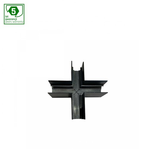 Schwarzer Aluminium Schienenspot für SHIFT - 48V, IP20