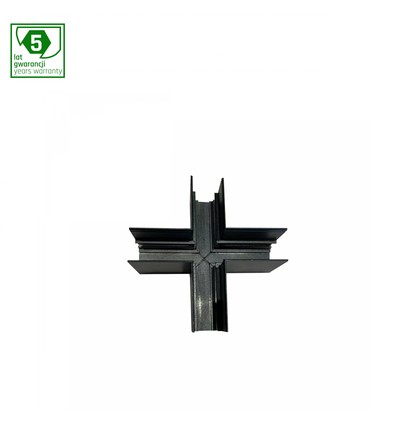 Schwarzer Aluminium Schienenspot für SHIFT - 48V, IP20