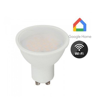 V-Tac 5W Smart Home LED-Lampe - Tuya/Smart Life, kompatibel mit Google Home, Alexa und Smartphones, GU10 Spot