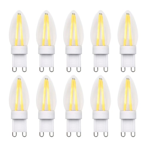 10er-Pack G9 2W dimmbare Lampen - 2700K, Filament LED