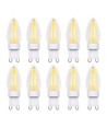 10er-Pack G9 2W dimmbare Lampen - 2700K, Filament LED
