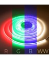 5m 20W/m RGB+WW COB-LED-Streifen - 24V DC, IP20, 784 LEDs pro Meter, COB LED