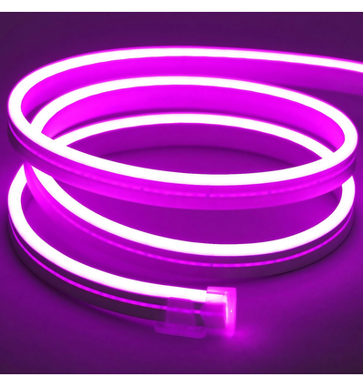 8W pro Meter Lila 8x16 CLIP-ON Neon Flex LED - 24V DC, IP67