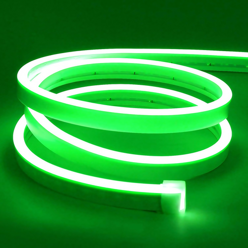 8W pro Meter Grün 8x16 CLIP-ON Neon Flex LED - 24V DC, IP67