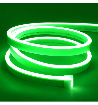 8W pro Meter Grün 8x16 CLIP-ON Neon Flex LED - 24V DC, IP67