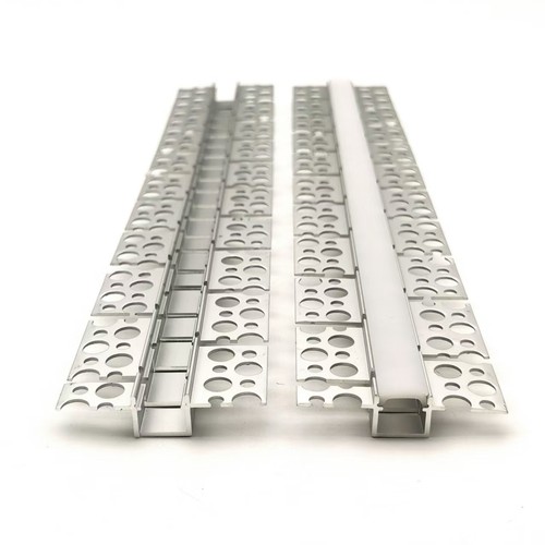 Flexibles Alu-Einputzprofil für LED-Streifen - 2 Meter, inkl. Abdeckung