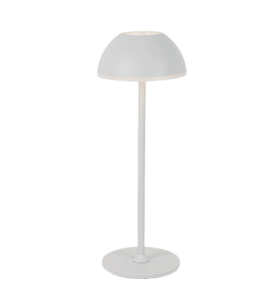 Wiederaufladbare LED-Tischlampe für Innen/Außen - Grau, Touch-dimmbar, 3in1, IP54 für den Außenbereich