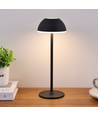 Wiederaufladbare LED-Tischlampe für Innen/Außen - Grau, Touch-dimmbar, 3in1, IP54 für den Außenbereich