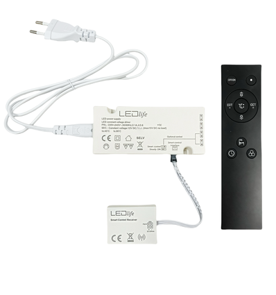 LEDlife Möbelspot Wifi Netzteil 15W - Für Sono und Reco Möbelspot, Tuya/Smart Life, RF, max. 4 Spots, inkl. Fernbedienung