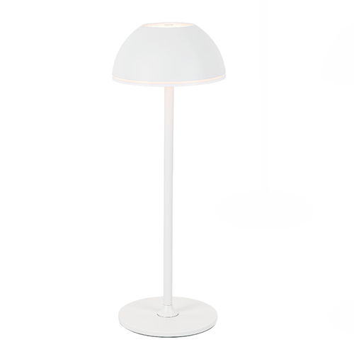 Wiederaufladbare LED-Tischlampe Innen/Außen - Weiß, Touch-dimmbar, 3in1, IP54 für den Außenbereich
