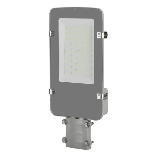 V-Tac 30W LED Straßenlampe - Ø50/Ø60mm, Samsung Chip, IP65, graues Gehäuse