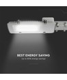 V-Tac 30W LED Straßenlampe - Ø50/Ø60mm, Samsung Chip, IP65, graues Gehäuse