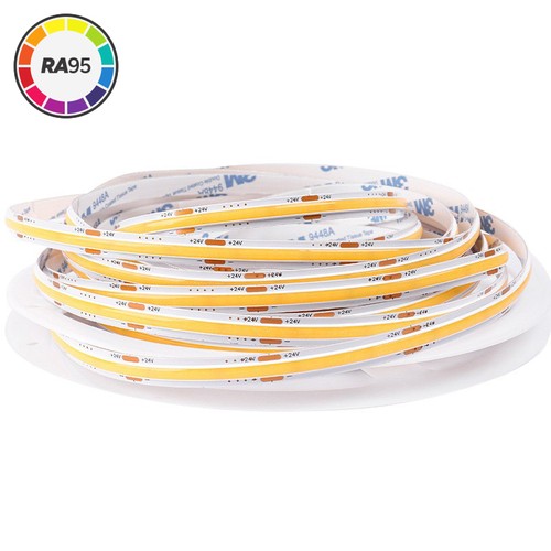 5m 6,5W/m Dot-free COB-LED-Streifen RA95 - 24V DC, 4000K, IP20, 320 LED/m, 5 Jahre Garantie