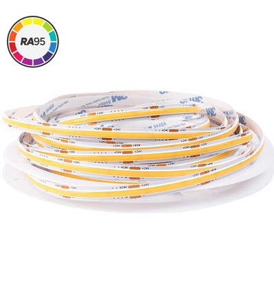 10m 4W/m 3000K RA95 Dot-free COB-LED-Streifen - IP20, 320 LED/m, 24V, 5 Jahre Garantie