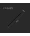 Kabelbinder 30 cm, 100 Stück - Breite 4,5 mm Schwarz