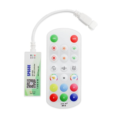 RGBIC 3-Pin Controller mit Fernbedienung - Bluetooth, RF kabellos