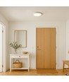 18W dimmbare LED-Deckenleuchte - Ø22,5cm, Höhe: 3,9cm, weißer Rand