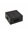 Solar-Wandleuchte mit einstellbarem Lichteffekt - IP54, schwarz, drehbar, eckig, Dämmerungssensor
