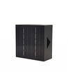 Solar-Wandleuchte - IP54, schwarz, drehbar, quadratisch, Dämmerungssensor