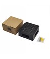 Solar-Wandleuchte - IP54, schwarz, drehbar, quadratisch, Dämmerungssensor
