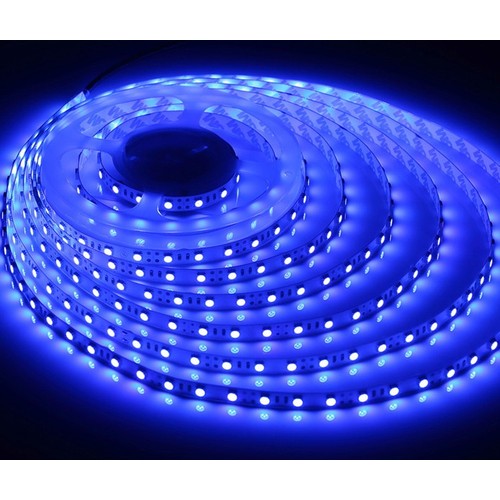 5m 10W/m Blau 450 nm LED-Streifen - 24V DC, IP20, 120 LEDs pro Meter
