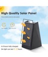 Solar-Wandleuchte - IP54, schwarz, Up/Down, Dämmerungssensor