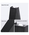 Solar-Wandleuchte - IP54, schwarz, Up/Down, Dämmerungssensor