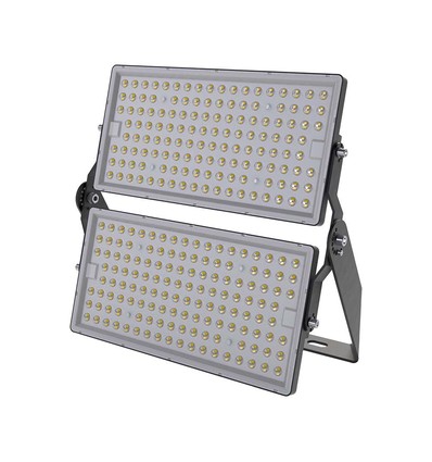 500W LED Fluter - 135lm/W, IP65, Schwarzes Gehäuse, Arbeitsleuchte, 1m Kabel