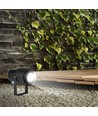 12W LED-Gartenlampe - grün, schwarzes Gehäuse