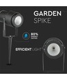12W LED-Gartenlampe - grün, schwarzes Gehäuse