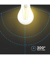 E27 6W LED Filament Birne - A60, Klarglas, 600lm, 3000K