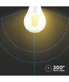 E27 10W LED Filament Birne - A60, Klarglas, 1055lm, 4000K