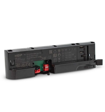 Ersatztreiber für Schienenspot - Schwarz, passend für 3-Phasen Schienenspot, 24-42V, 650-800mA