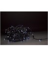 5 m kaltweiß LED-Lichterkette für Weihnachten - 50 LEDs, IP44 für Außen, IR-Fernbedienung, Timer, Batterie