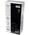 5 m kaltweiß LED-Lichterkette für Weihnachten - 50 LEDs, IP44 für Außen, IR-Fernbedienung, Timer, Batterie