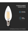 E14 4W dimmbare LED-Kerzenlampe - Filament, warmweiß
